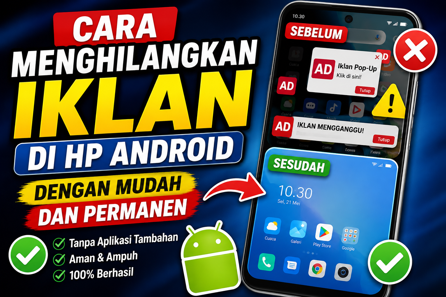 Cara Menghilangkan Iklan di HP Android dengan Mudah dan Permanen