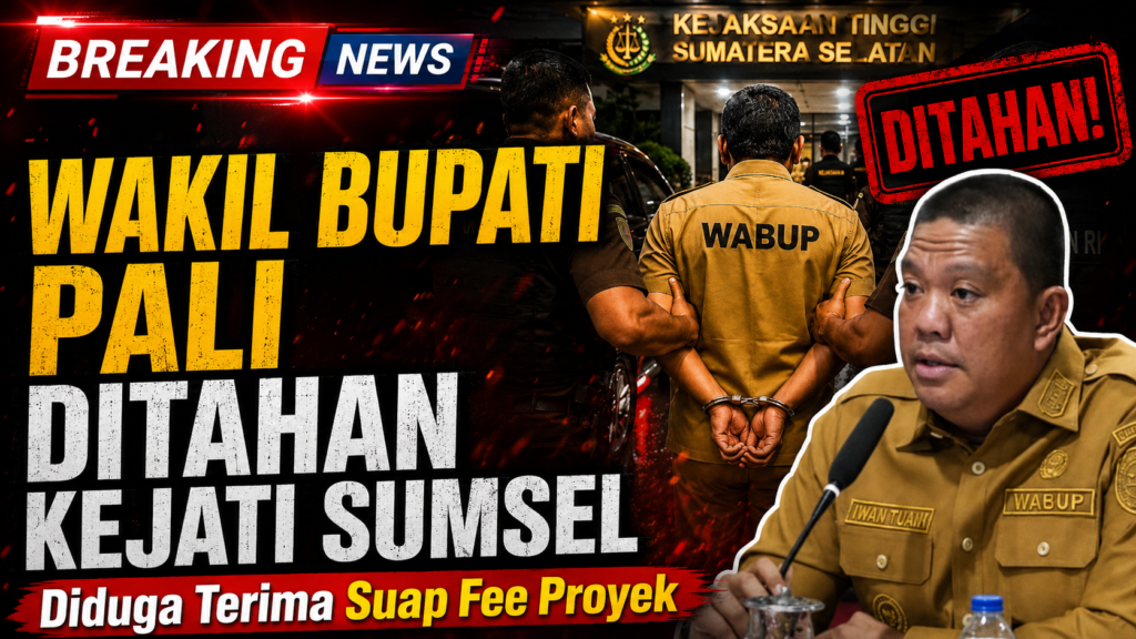 Diduga Terima Suap Fee Proyek, Wakil Bupati Pali dan Kepala Dinas Dijemput Kejati Sumsel